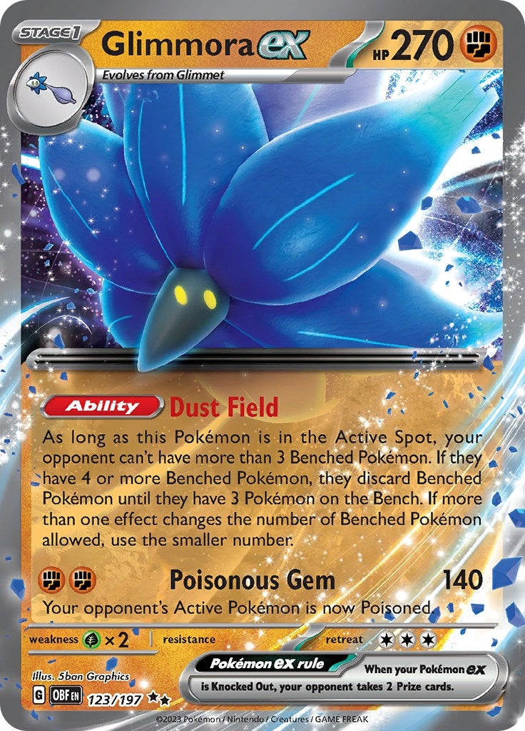 Image for Glimmora ex (123/197) (SV03: Obsidian Flames) - Pokemon
