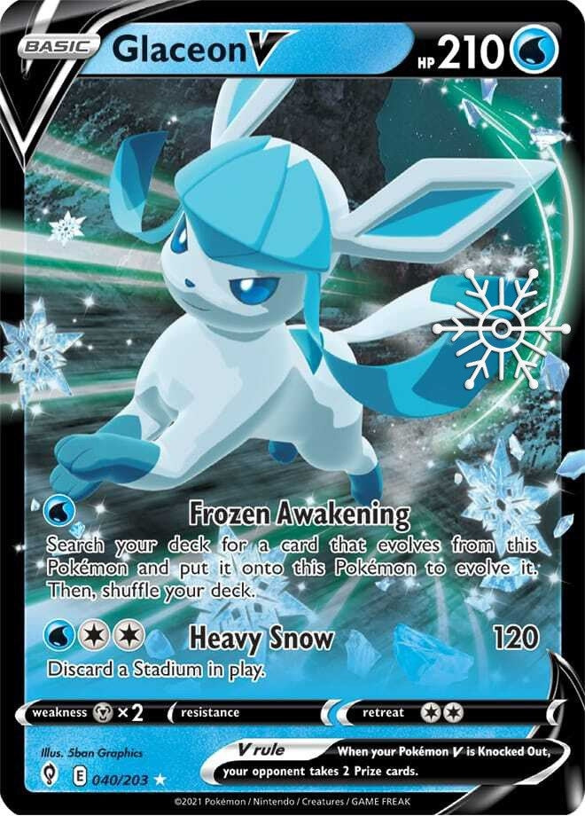 Glaceon V - 040/203 (Holiday Calendar) (040/203) (Miscellaneous Cards & Products)