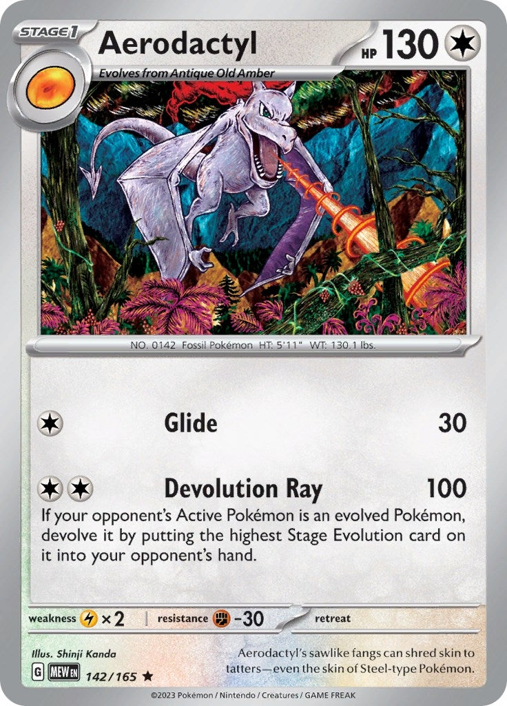 Image for Aerodactyl (142/165) (SV: Scarlet & Violet 151) - Pokemon