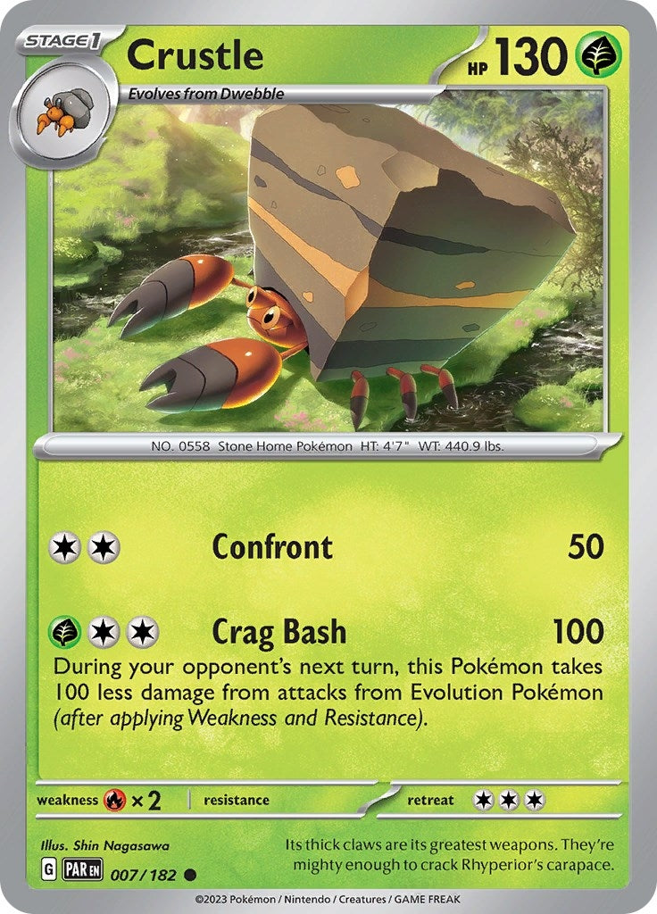 Image for Crustle (007/182) (SV04: Paradox Rift) - Pokemon
