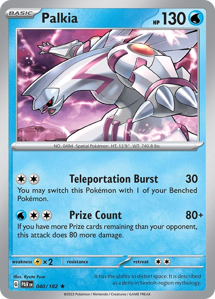 Image for Palkia (040/182) (SV04: Paradox Rift) - Pokemon