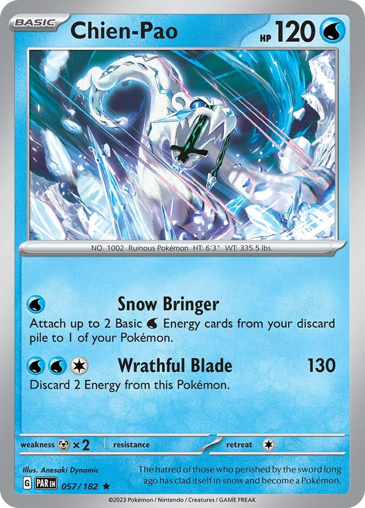 Image for Chien-Pao (057/182) (SV04: Paradox Rift) - Pokemon