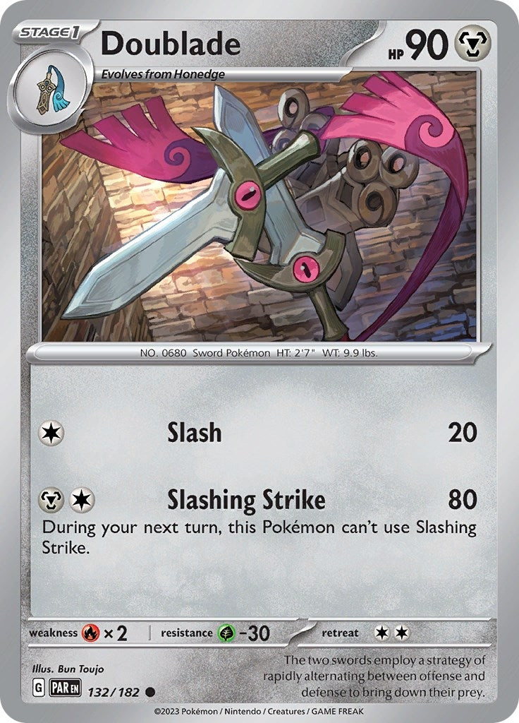 Image for Doublade (132/182) (SV04: Paradox Rift) - Pokemon