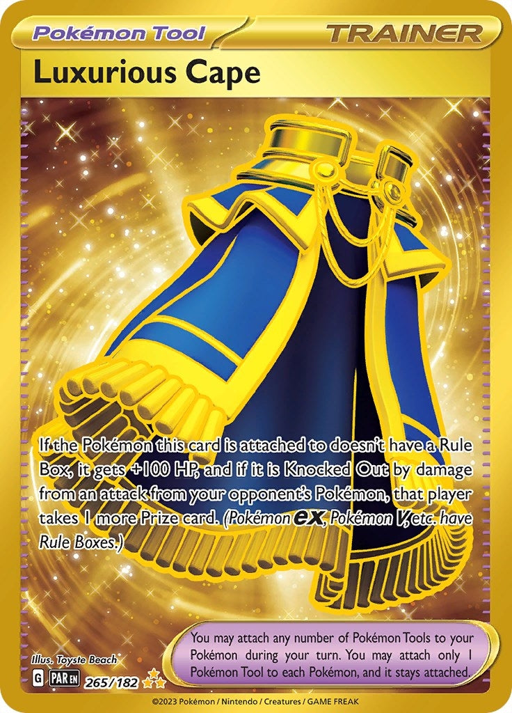 Image for Luxurious Cape (265/182) (SV04: Paradox Rift) - Pokemon