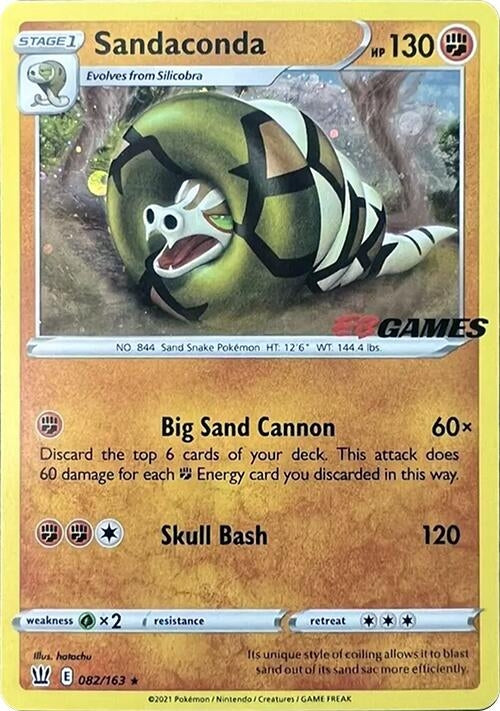 Sandaconda - 082/163 (EB Games Exclusive) (082/163) (Miscellaneous Cards & Products)