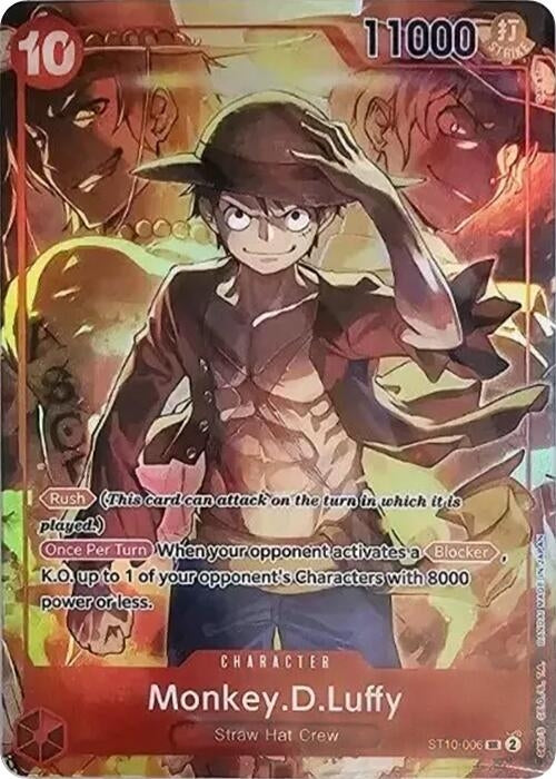 Monkey.D.Luffy (Treasure Booster Set) (ST10-006) (One Piece Promotion Cards)