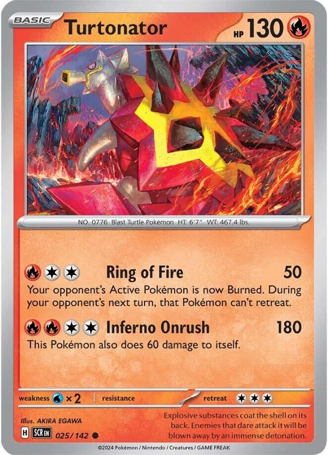 Image for Turtonator (025/142) (SV07: Stellar Crown) - Pokemon