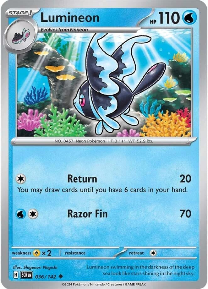 Image for Lumineon (036/142) (SV07: Stellar Crown) - Pokemon