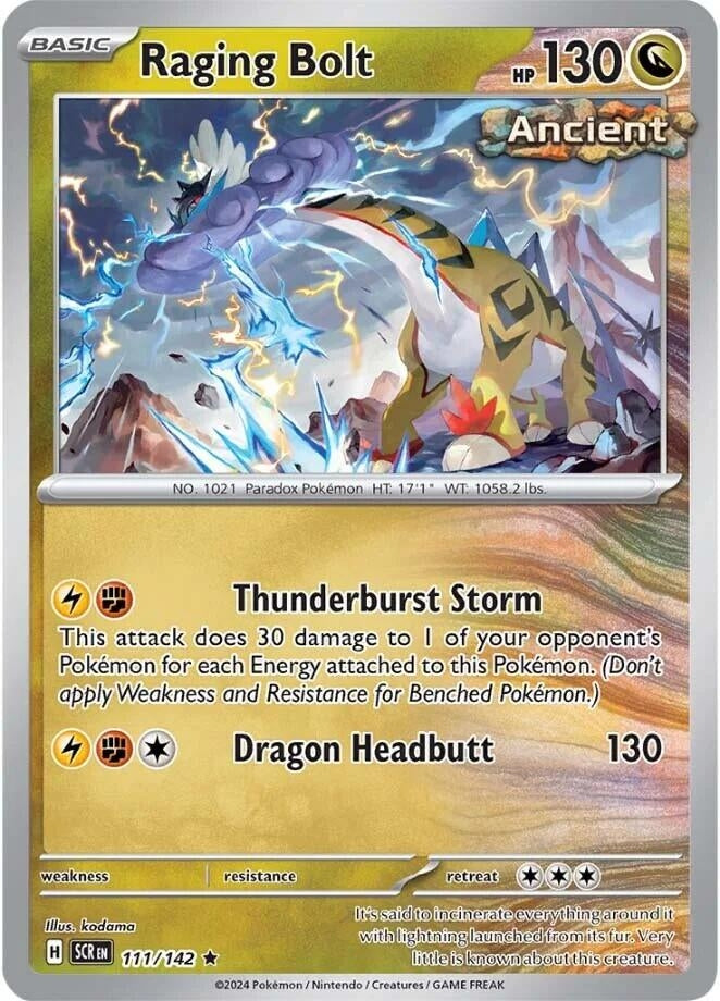 Image for Raging Bolt (111/142) (SV07: Stellar Crown) - Pokemon