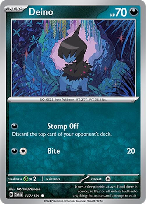 Image for Deino (117/191) (SV08: Surging Sparks) - Pokemon