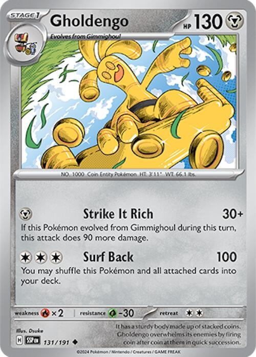 Image for Gholdengo (131/191) (SV08: Surging Sparks) - Pokemon