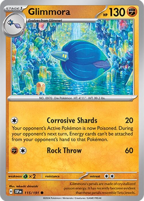 Image for Glimmora (115/191) (SV08: Surging Sparks) - Pokemon