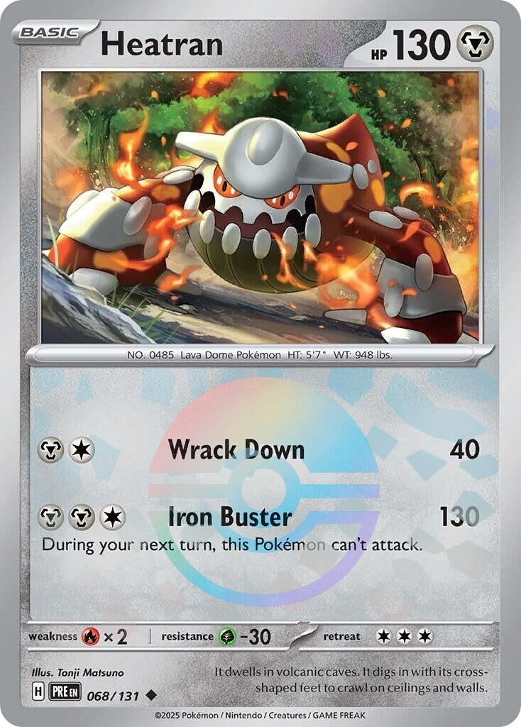 Image for Heatran (Poke Ball Pattern) (068/131) (SV: Prismatic Evolutions) - Pokemon