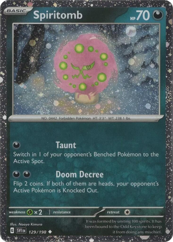 Spiritomb - 129/198 (Cosmos Holo) (129/198) (Miscellaneous Cards & Products)
