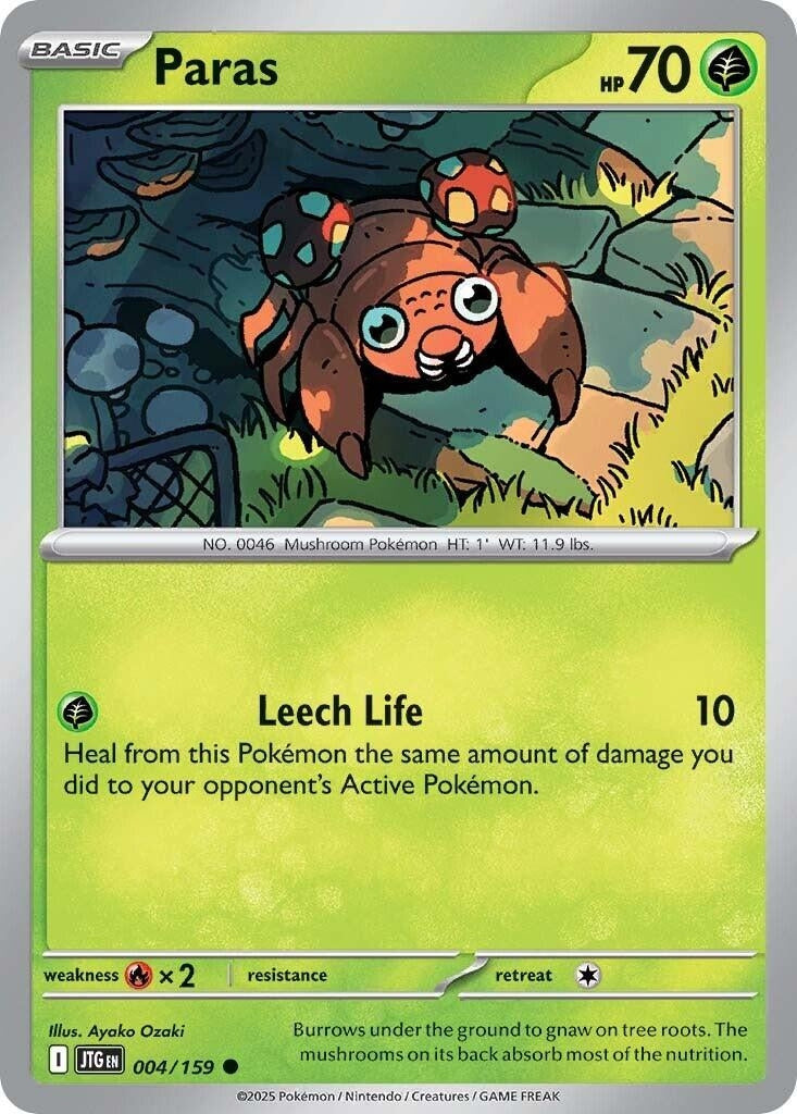 Image for Paras (004/159) (SV09: Journey Together) - Pokemon
