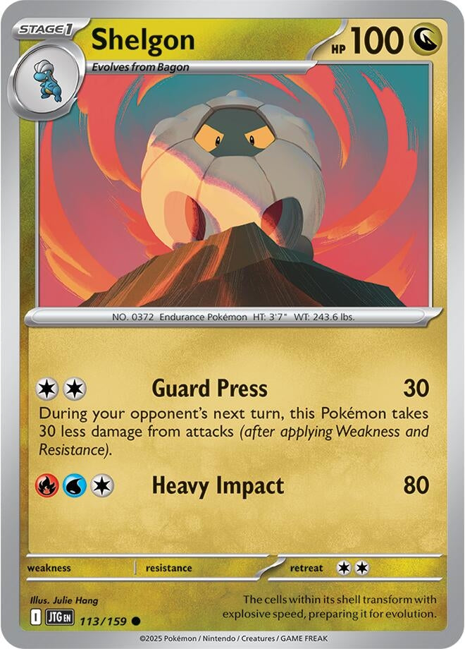 Image for Shelgon (113/159) (SV09: Journey Together) - Pokemon