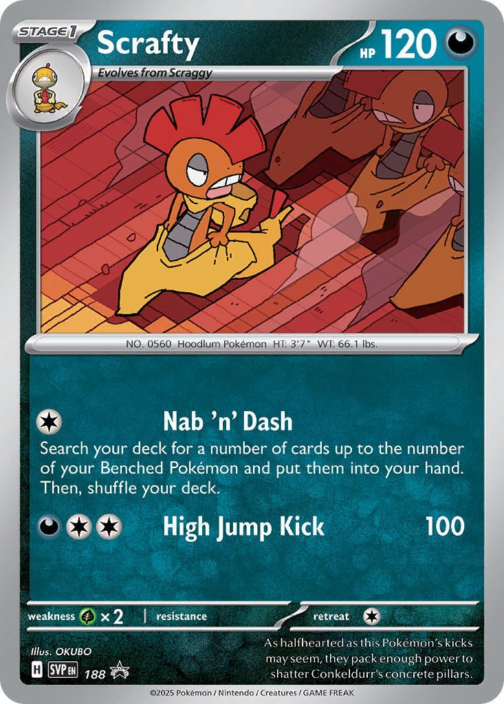 Image for Scrafty - 188 (Cosmos Holo) (188) (SV: Scarlet & Violet Promo Cards) - Pokemon