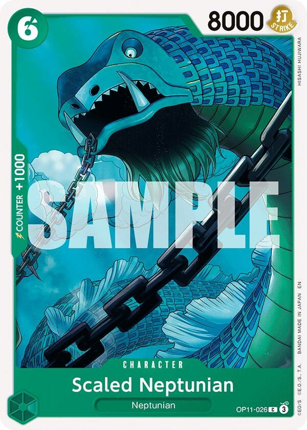 Image for Scaled Neptunian (OP11-026) (A Fist of Divine Speed) (OP11) - One Piece Card Game