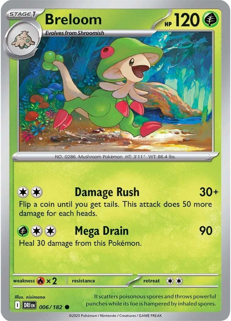Image for Breloom (006/182) (SV10: Destined Rivals) - Pokemon