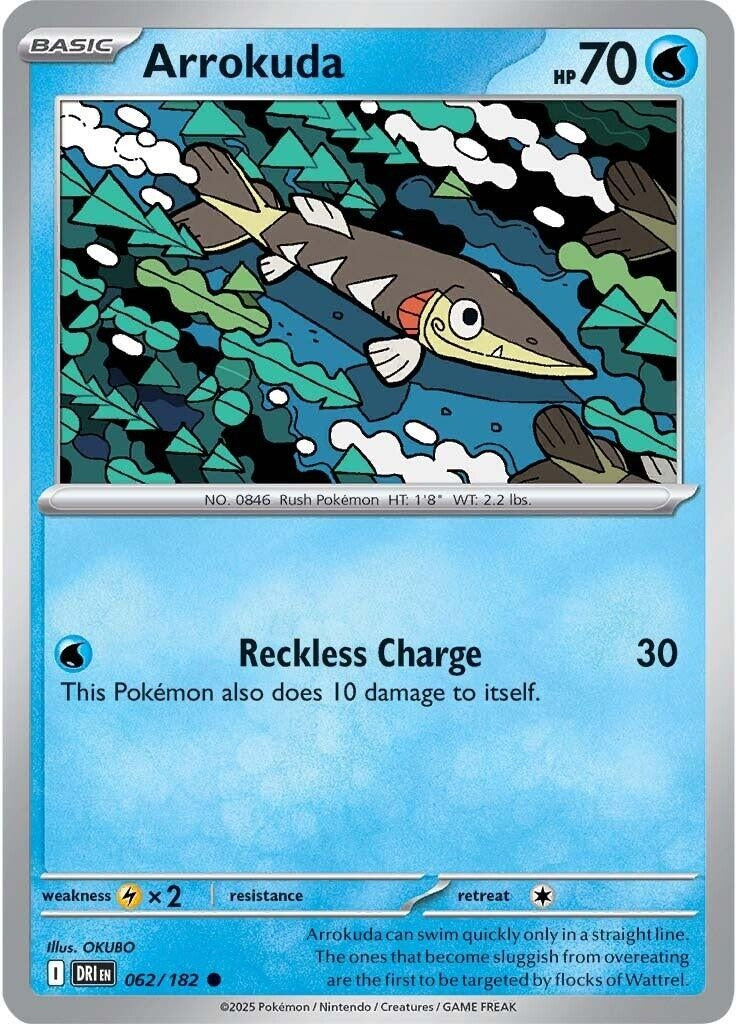 Image for Arrokuda (062/182) (SV10: Destined Rivals) - Pokemon