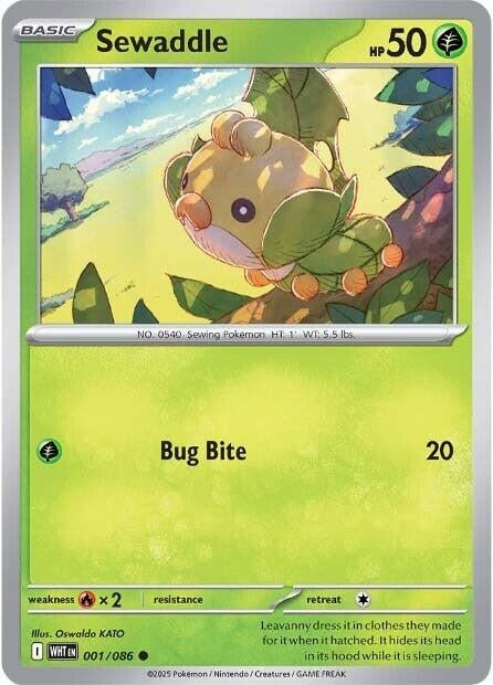 Image for Sewaddle (001/086) (SV: White Flare) - Pokemon