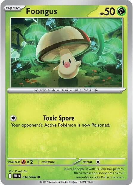 Image for Foongus (010/086) (SV: Black Bolt) - Pokemon