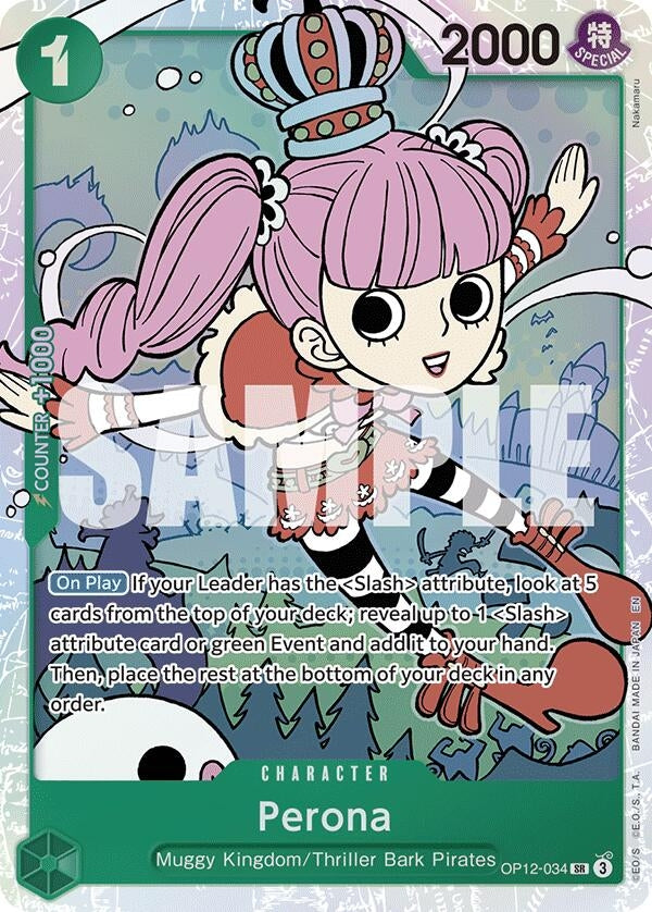 Image for Perona (OP12-034) (Legacy of the Master) (OP12) - One Piece Card Game