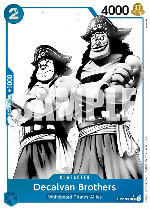 Decalvan Brothers (Parallel) (ST22-008) (ST-22: Starter Deck 22 Ace & Newgate)