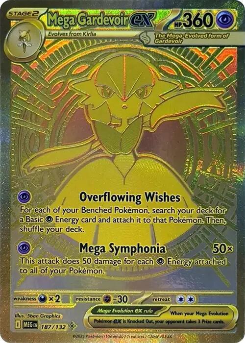 Mega Gardevoir ex - 187/132 - ME01: Mega Evolution (MEG)