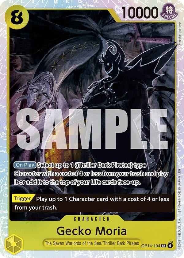 Image for Gecko Moria - OP14-104 (OP14-104) (The Azure Sea's Seven) (OP14) - One Piece Card Game