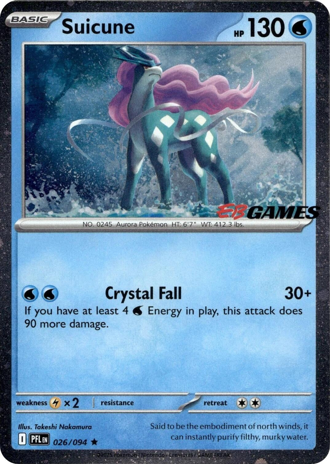 Suicune (EB Games Exclusive) (026/094) (Miscellaneous Cards & Products)
