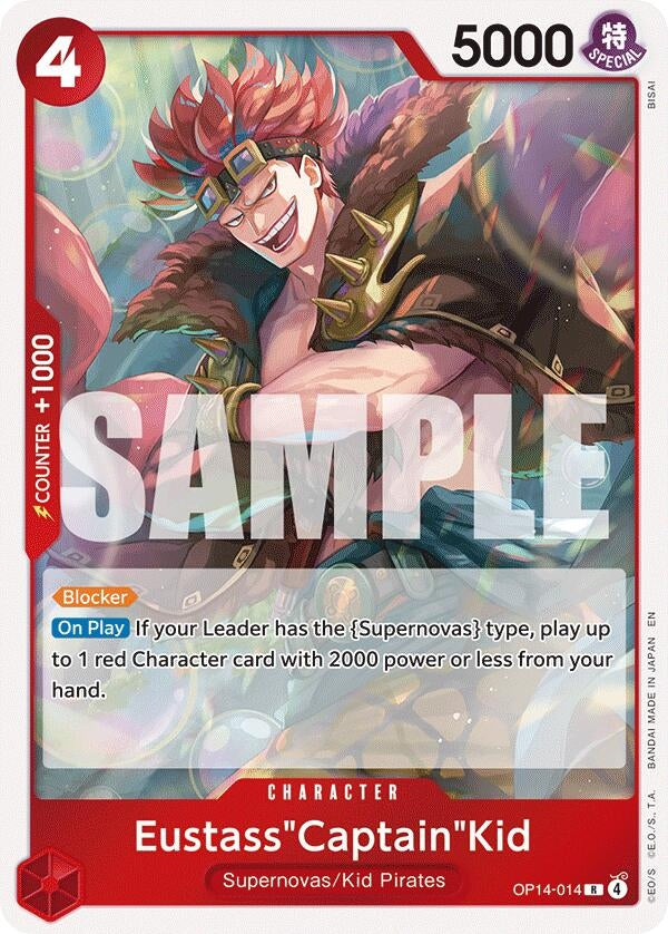 Image for Eustass"Captain"Kid - OP14-014 (OP14-014) (The Azure Sea's Seven) (OP14) - One Piece Card Game