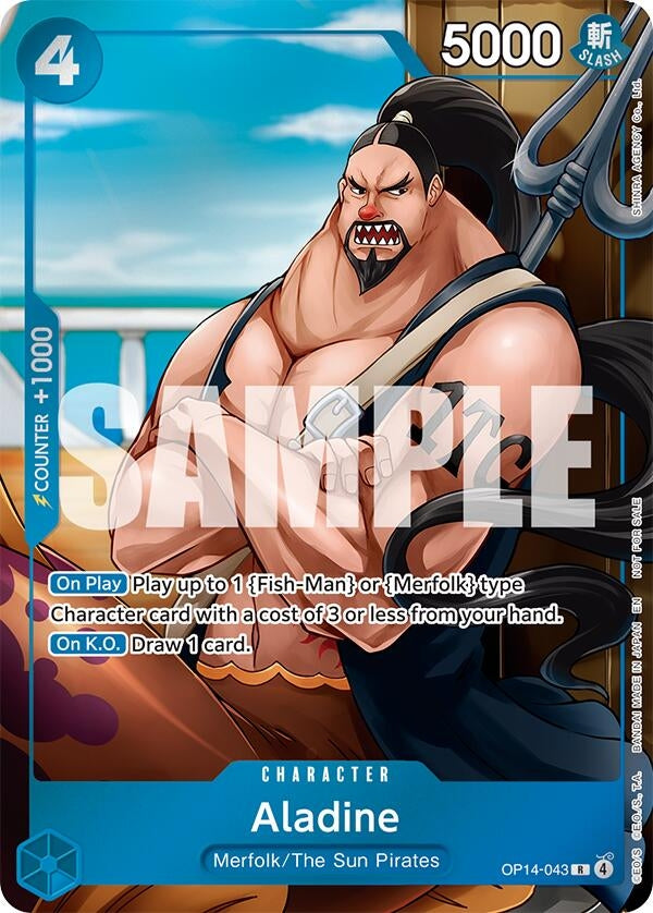 Image for Aladine (Dash Pack) (OP14-043) (The Azure Sea's Seven) (OP14) - One Piece Card Game