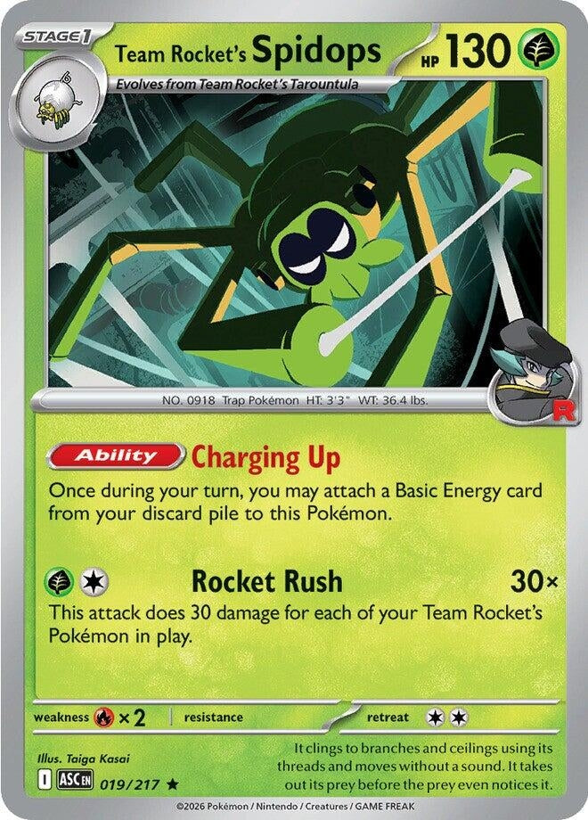 Image for Team Rocket's Spidops (019/217) (ASC) - Pokemon