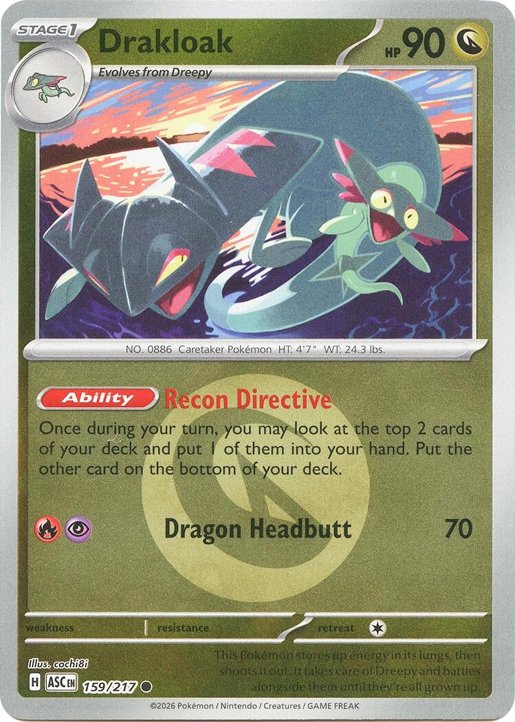 Image for Drakloak - 159/217 (Energy Symbol Pattern) (159/217) (ASC) - Pokemon