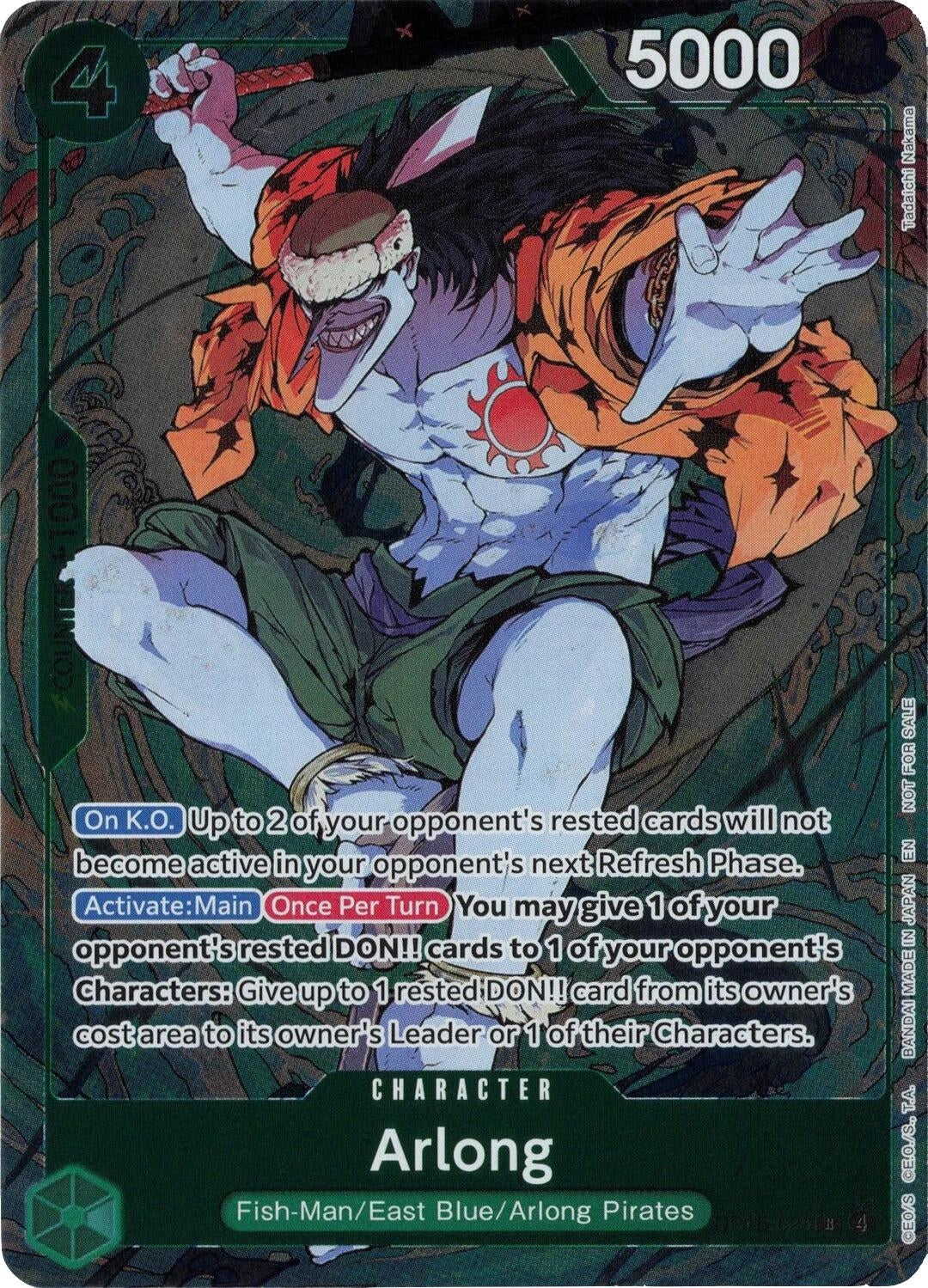 Image for Arlong (Dash Pack) (OP15-023) (Adventure on Kami's Island) (OP15-EB04) - One Piece Card Game