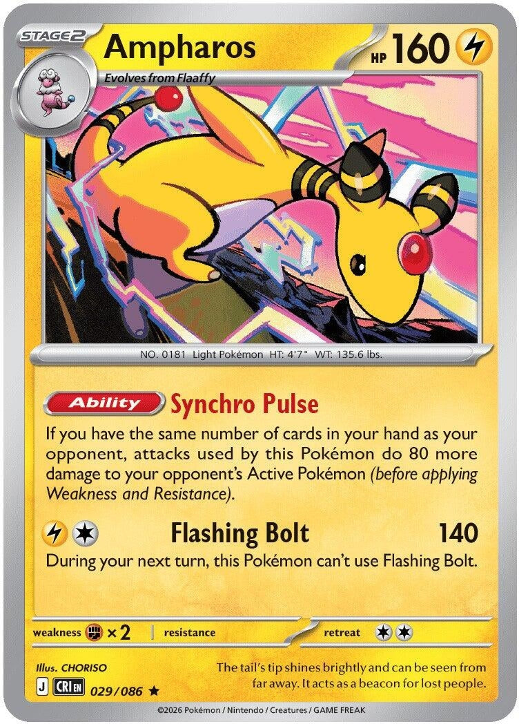 Image for Ampharos (029/086) (ME04: Chaos Rising) (CRI) - Pokemon