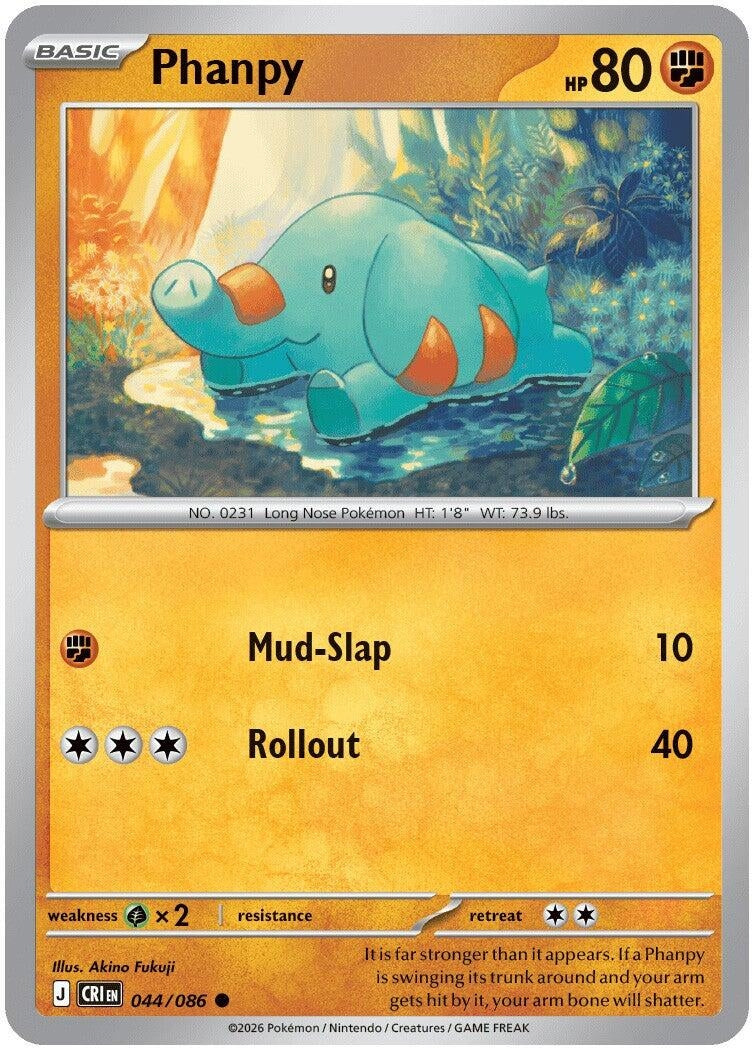 Image for Phanpy (044/086) (ME04: Chaos Rising) (CRI) - Pokemon