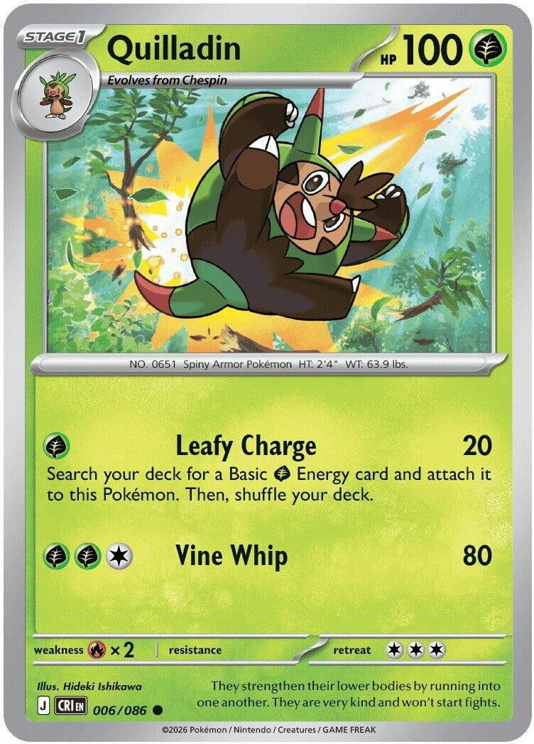 Image for Quilladin (006/086) (ME04: Chaos Rising) (CRI) - Pokemon