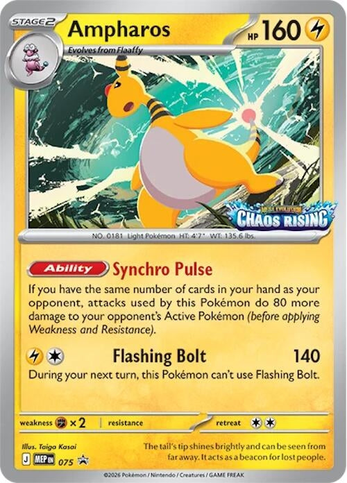 Image for Ampharos - 075 (075) (ME: Mega Evolution Promo) (MEP) - Pokemon