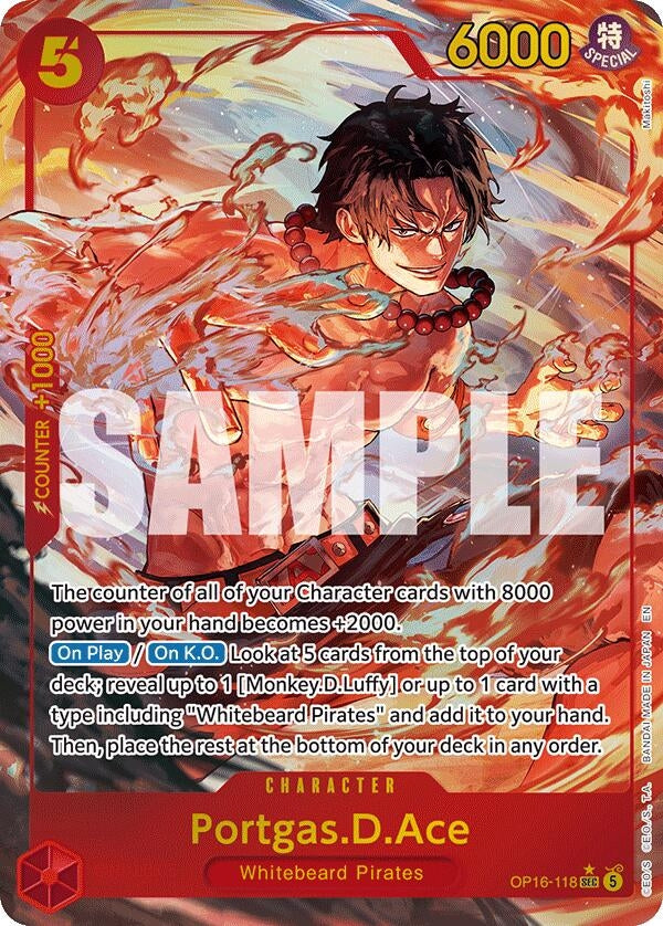 Portgas.D.Ace (118) (Alternate Art) (OP16-118) (The Time of Battle)