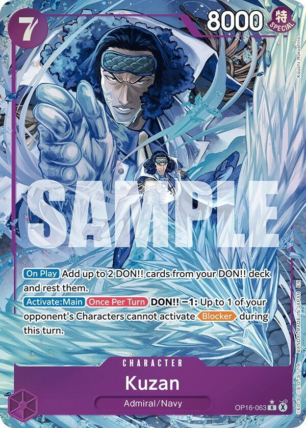 Kuzan (Alternate Art) (OP16-063) (The Time of Battle)
