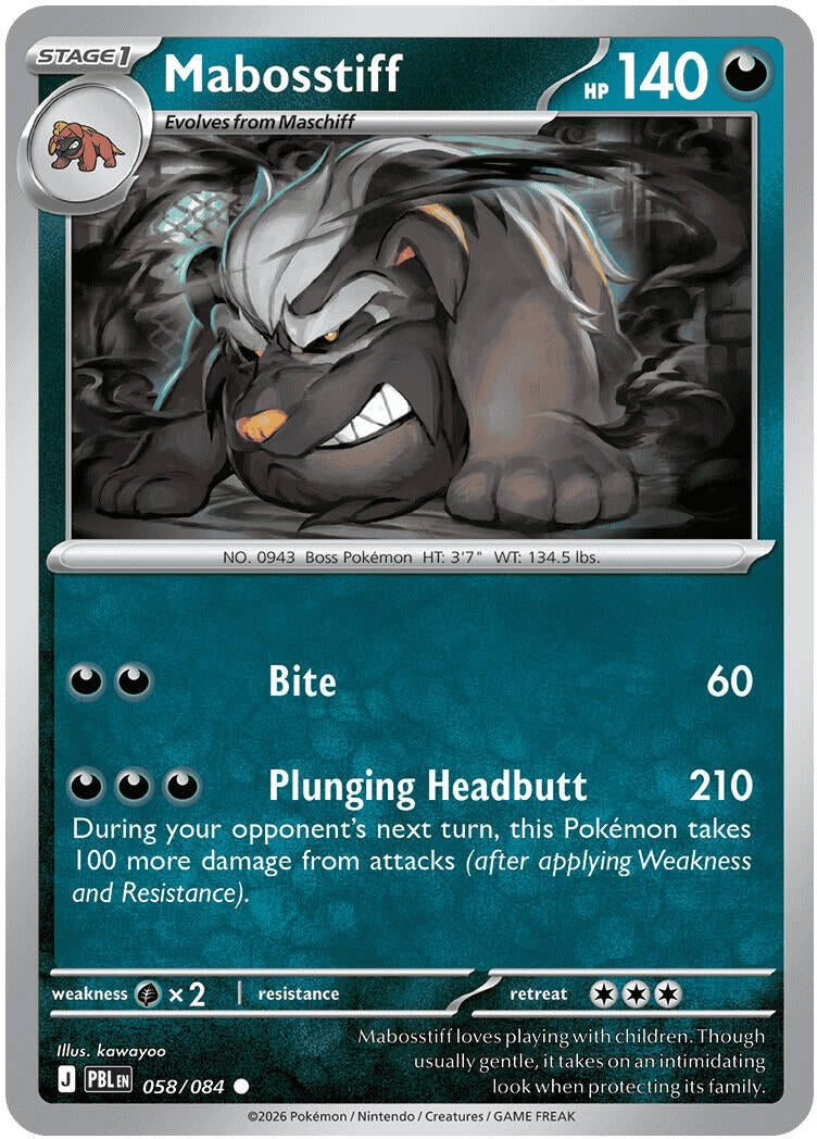 Image for Mabosstiff (058/084) (ME05: Pitch Black) (PBL) - Pokemon