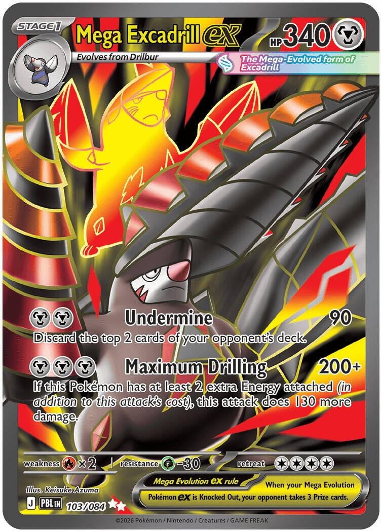 Image for Mega Excadrill ex (103/084) (ME05: Pitch Black) (PBL) - Pokemon