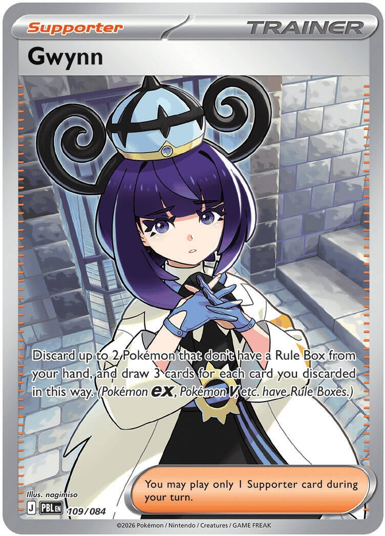 Image for Gwynn (109/084) (ME05: Pitch Black) (PBL) - Pokemon