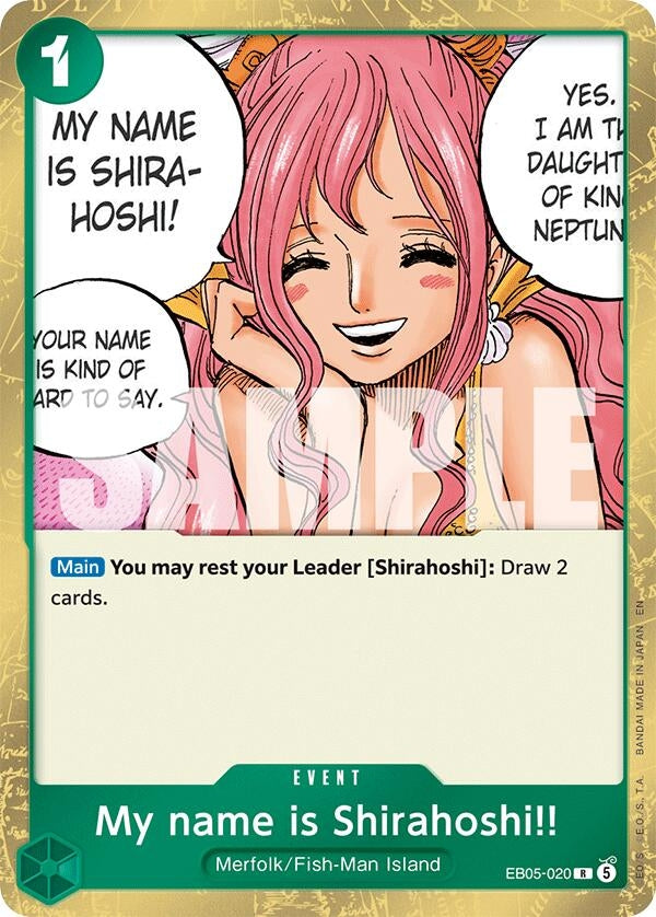 Image for My name is Shirahoshi!! (EB05-020) (Extra Booster: One Piece Heroines Edition Vol. 2) (EB05) - One Piece Card Game