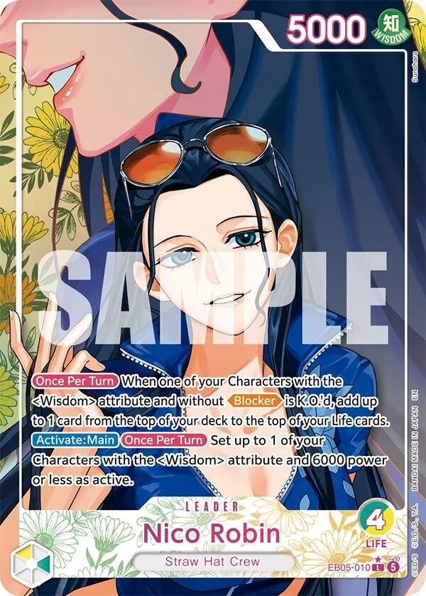 Image for Nico Robin (010) (Heroine Leader) (EB05-010) (Extra Booster: One Piece Heroines Edition Vol. 2) (EB05) - One Piece Card Game