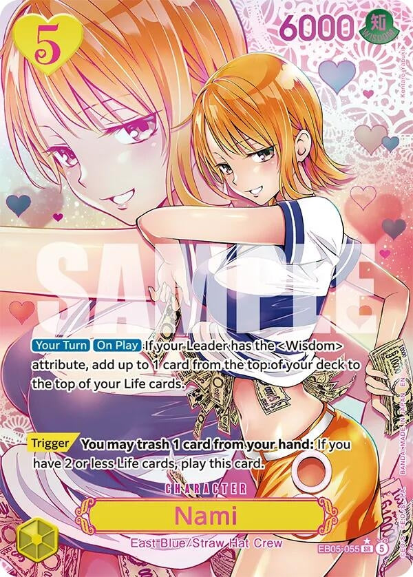 Image for Nami (055) (Kentaro Yabuki) (Gold Stamped) (EB05-055) (Extra Booster: One Piece Heroines Edition Vol. 2) (EB05) - One Piece Card Game