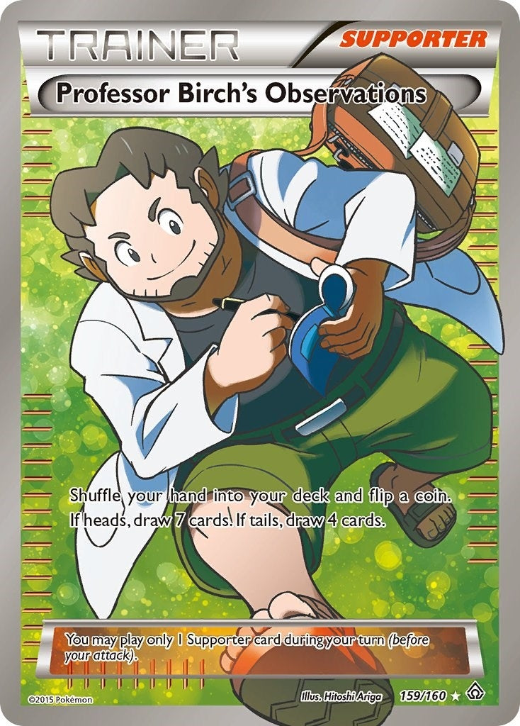 Professor Birch's Observations (159 Full Art) (159/160) (XY - Primal Clash)