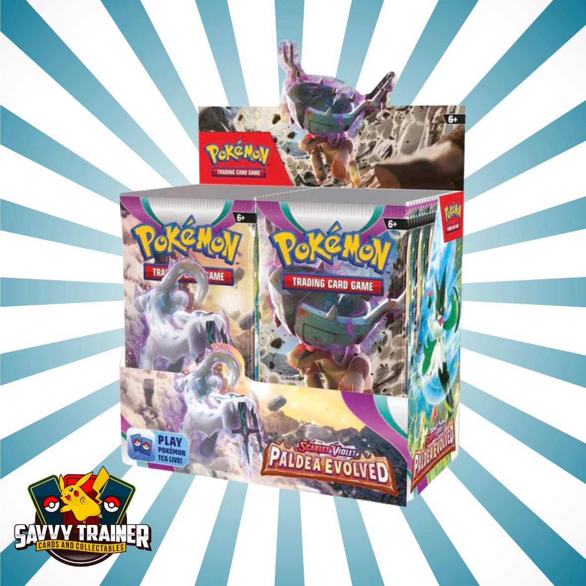 Scarlet and Violet -Paldea Evolved booster box Savvy Trainer Scarlet and Violet -Paldea Evolved booster box Savvy Trainer
